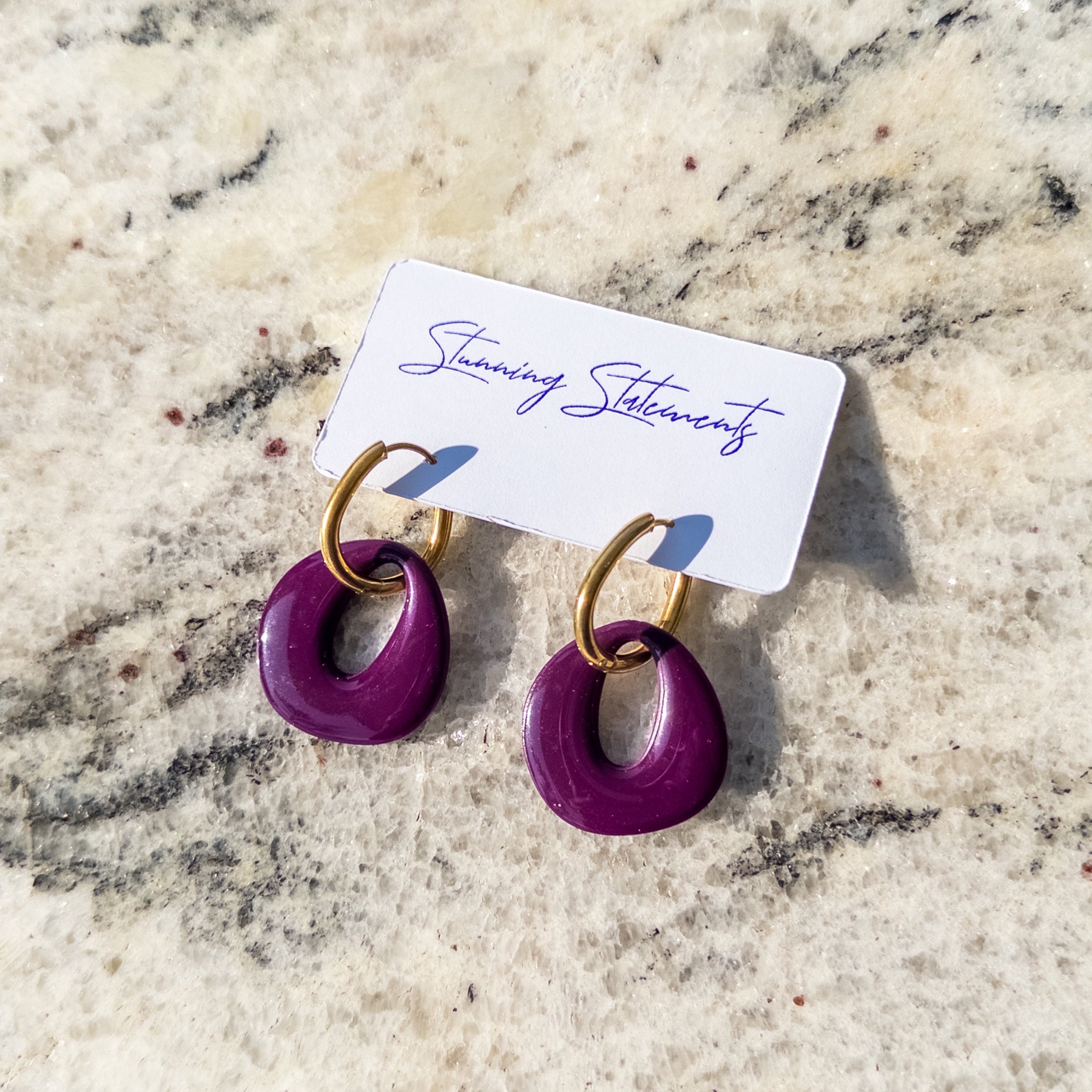 Celeste Interchangeable Hoop Circle Earrings