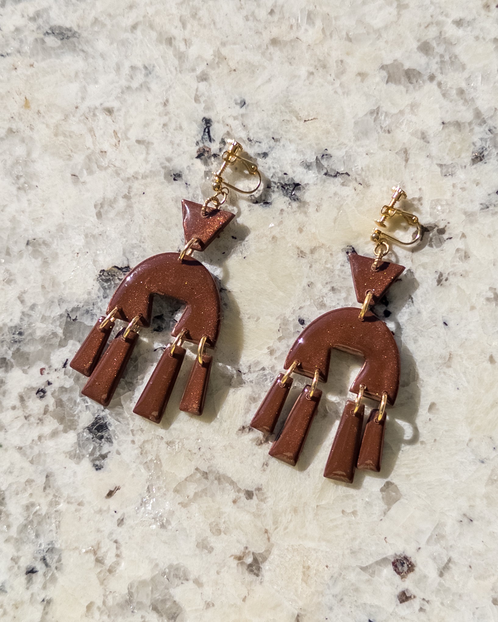 Naima Clip-On Dangle Earrings