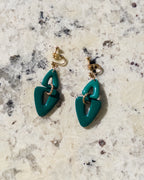 Brooke Clip-On Triangle Dangle Earrings