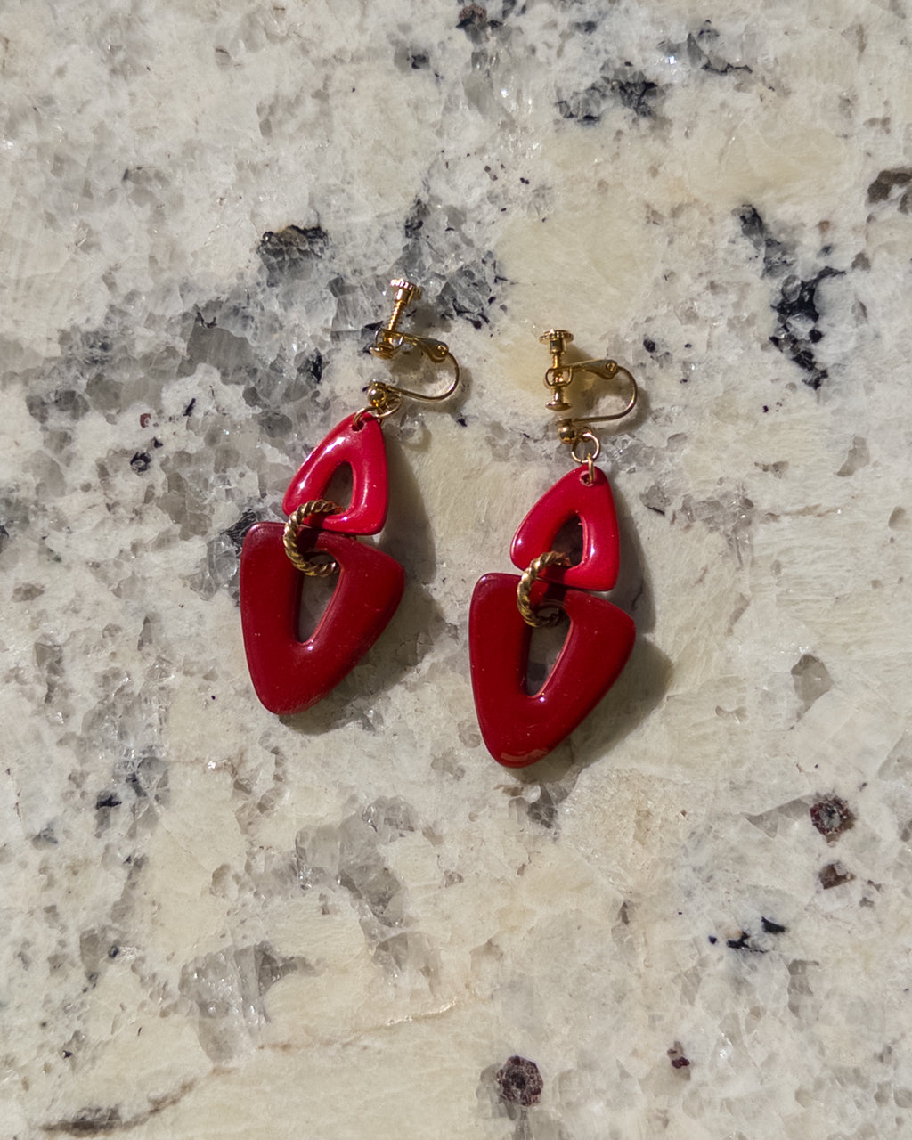 Brooke Clip-On Triangle Dangle Earrings