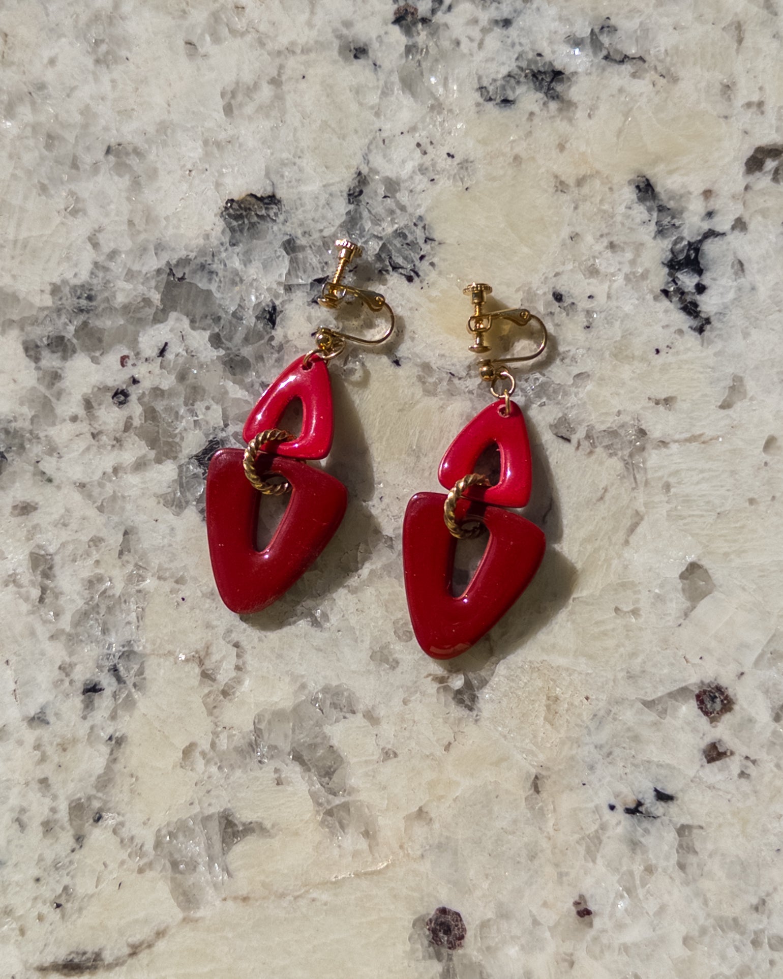 Brooke Clip-On Triangle Dangle Earrings