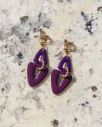 Brooke Clip-On Triangle Dangle Earrings
