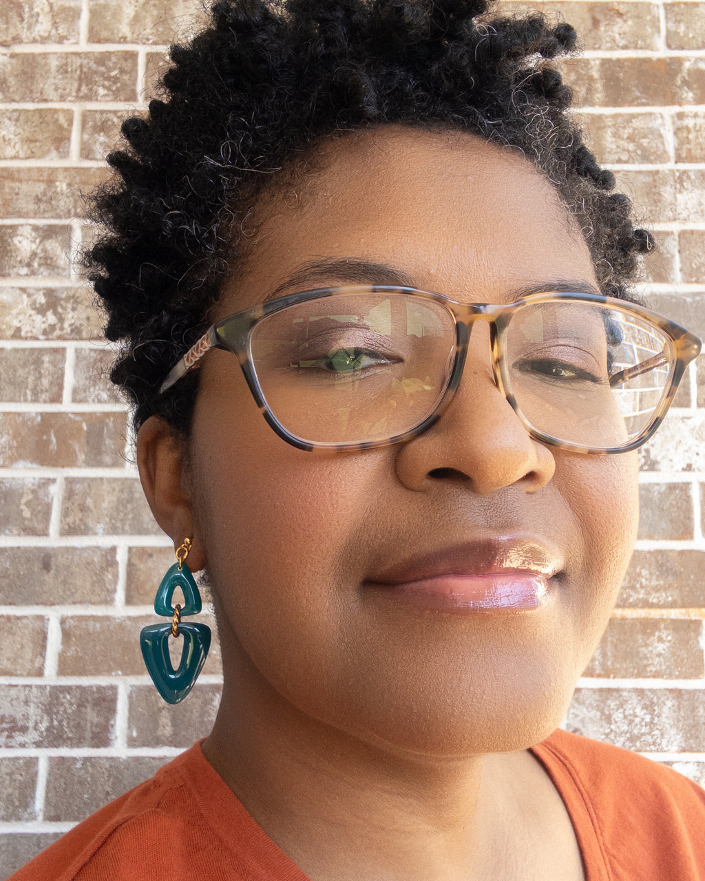 Brooke Clip-On Triangle Dangle Earrings