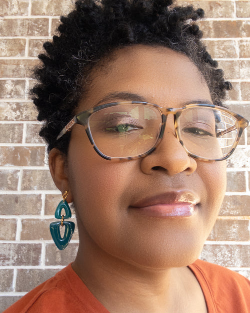 Brooke Clip-On Triangle Dangle Earrings