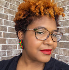 stunning statements clay stud earrings on model