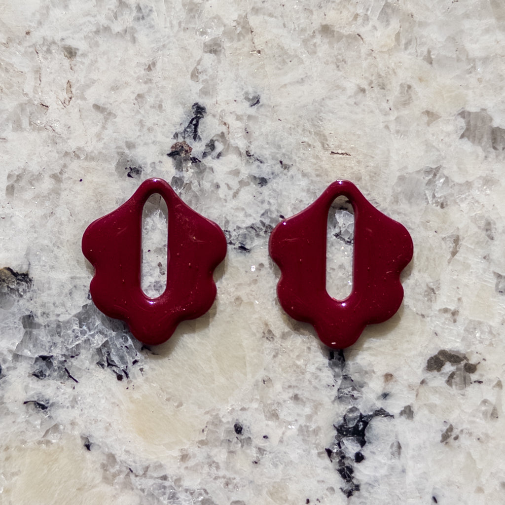 Celeste Interchangeable Hoop Scallop Earrings