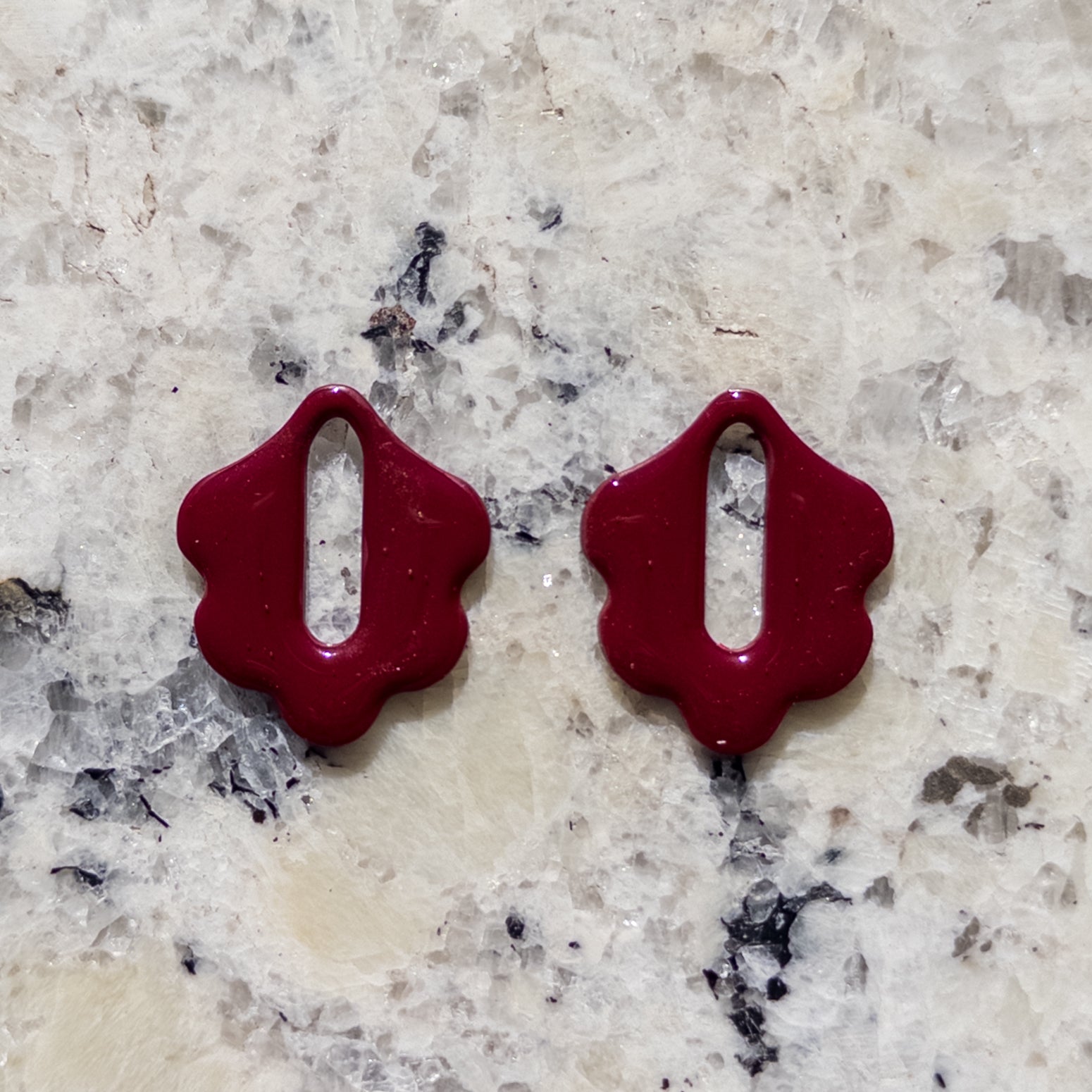 Celeste Interchangeable Hoop Scallop Earrings