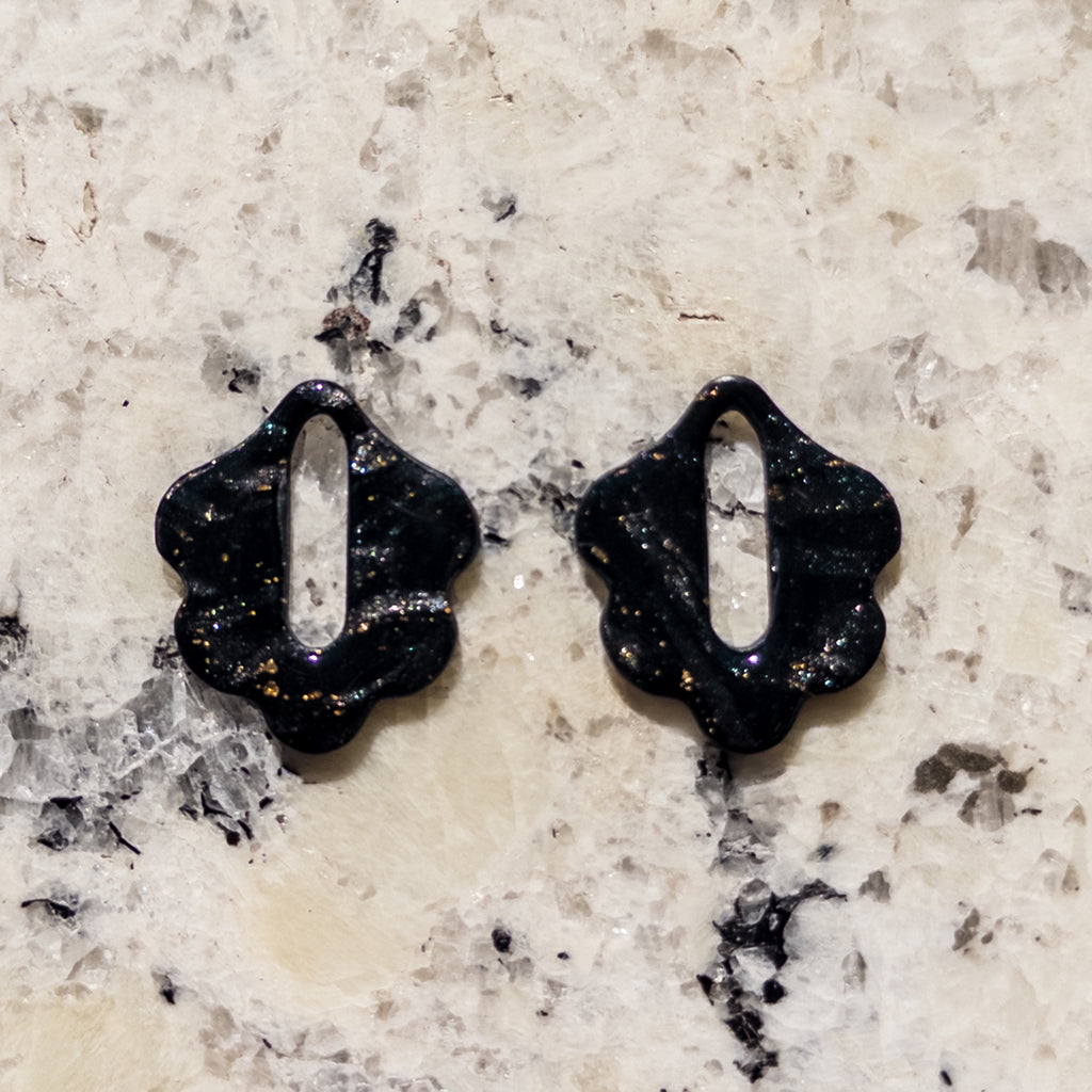 Celeste Interchangeable Hoop Scallop Earrings