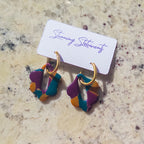 Celeste Hoop Scallop Earrings