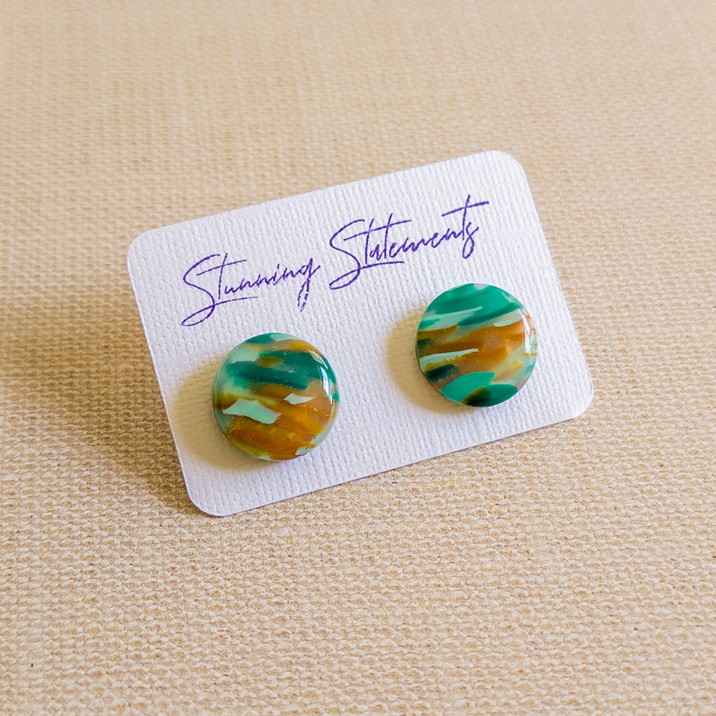 Amara Translucent Stud Earrings