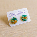 Amara Translucent Stud Earrings