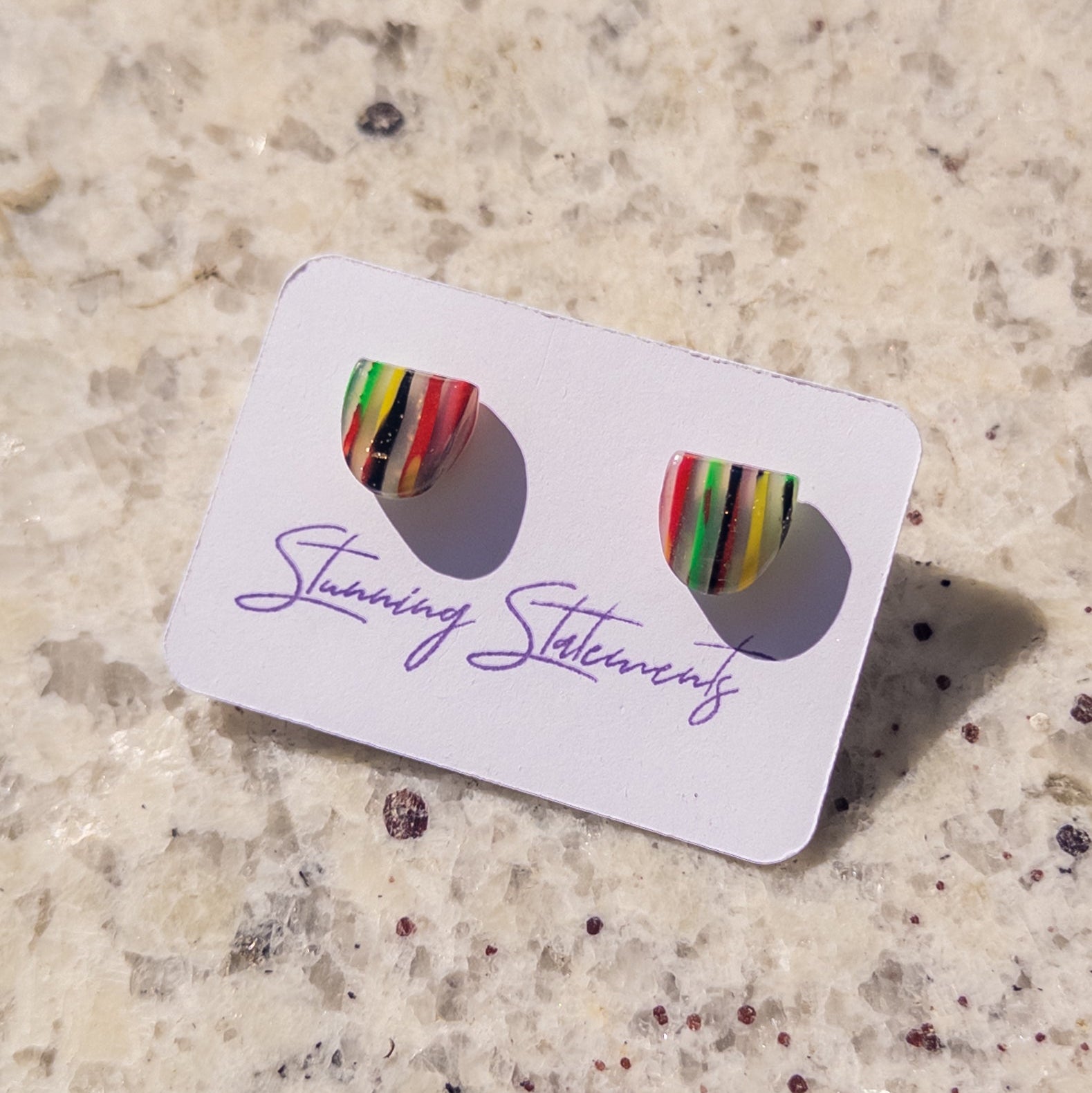 Eden Translucent Stud Earrings