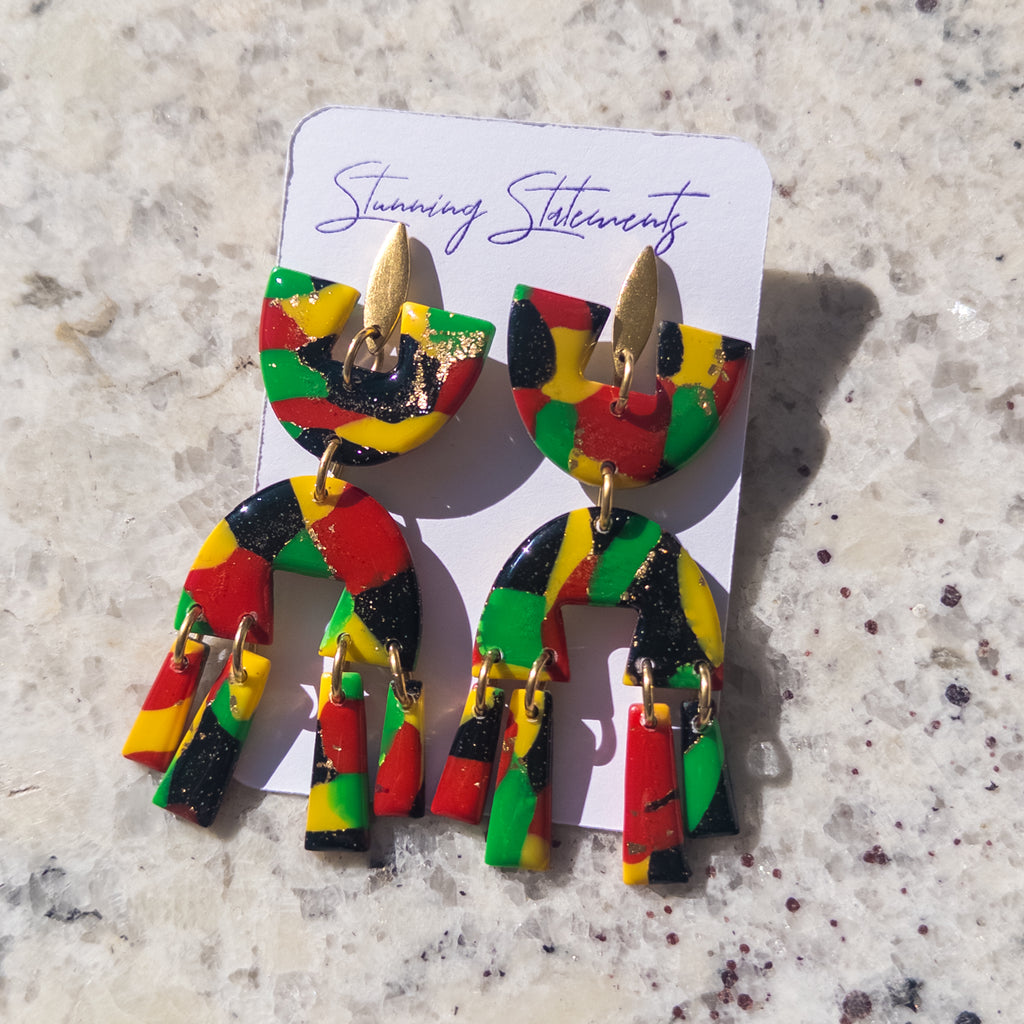 Karina Multicolored Dangle Earrings