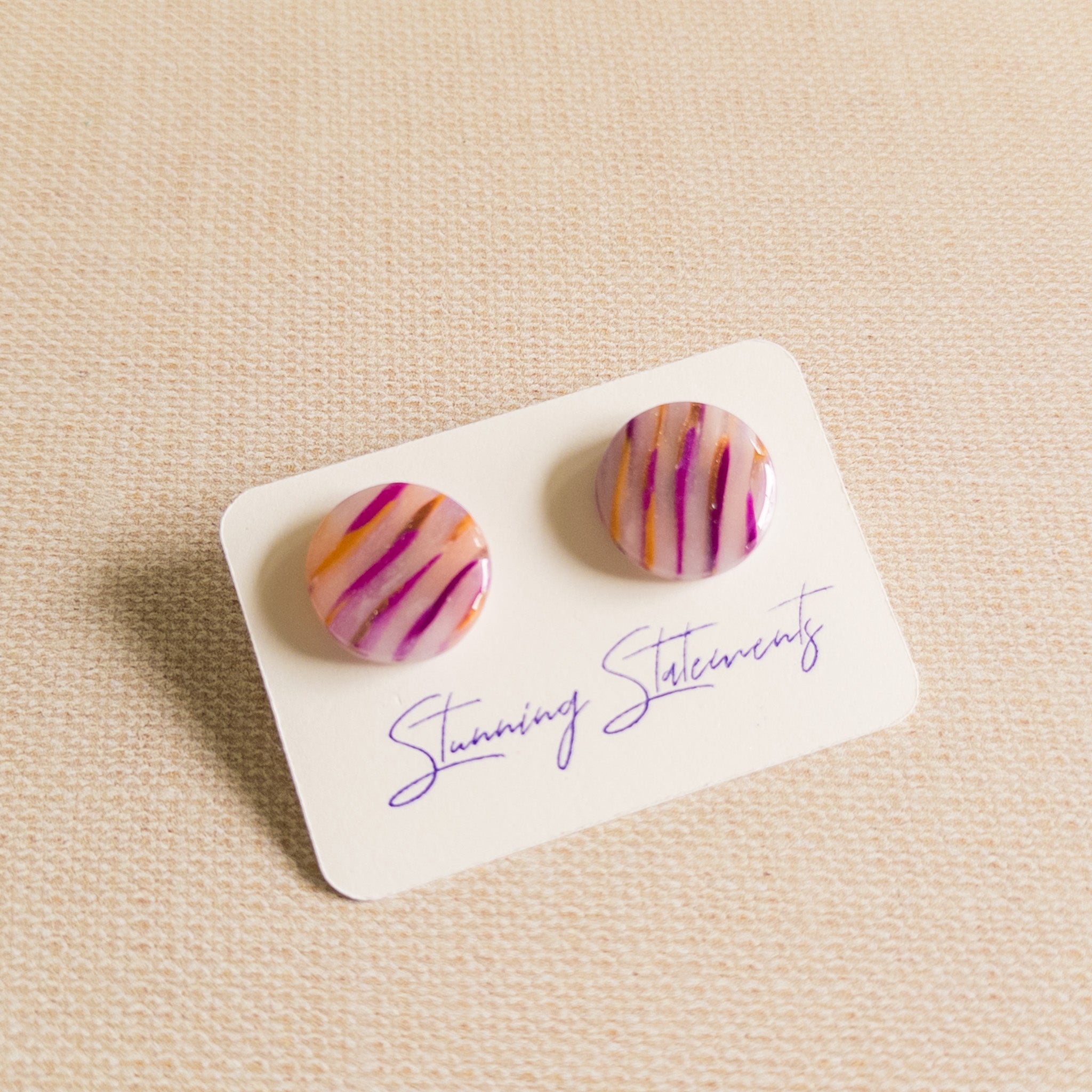 Amara Translucent Stud Earrings