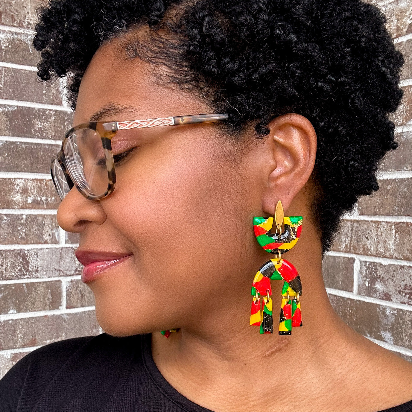 Juneteenth Karina Dangle Earrings