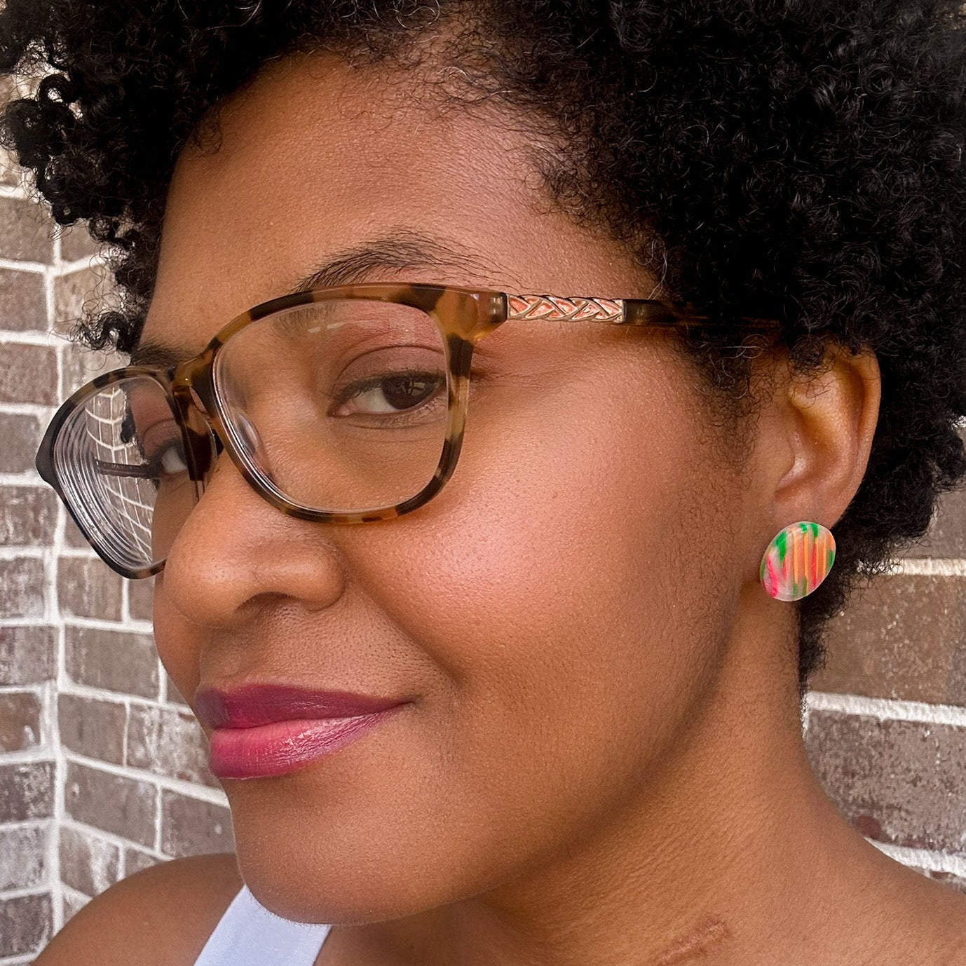 Amara Translucent Stud Earrings