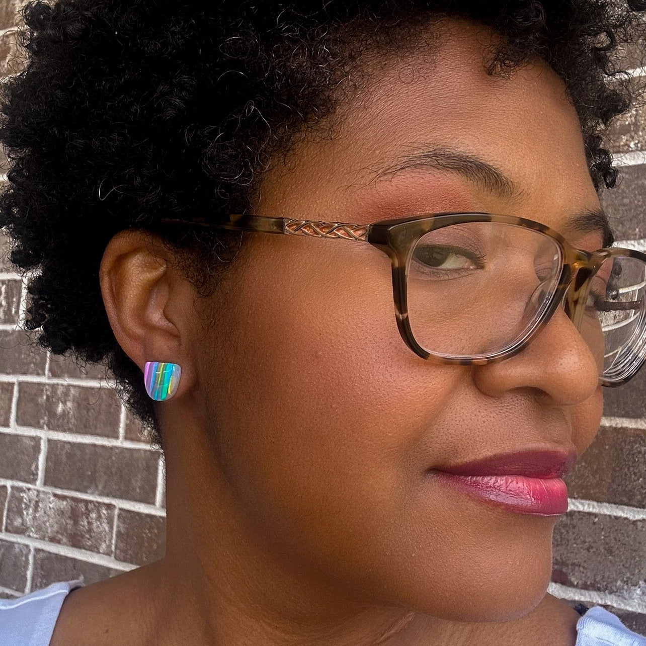 Eden Translucent Stud Earrings