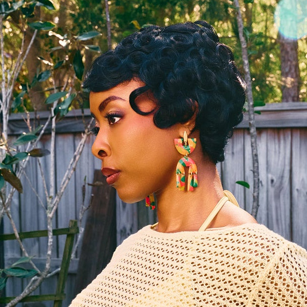 Karina Multicolored Dangle Earrings