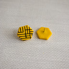 black history month juneteenth black red green yellow abstract statement studlightweight multicolored festive earrings festive earrings