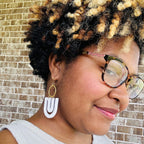 stunning statements textured clay big oversized colorful bold bright white eliana dangle earrings